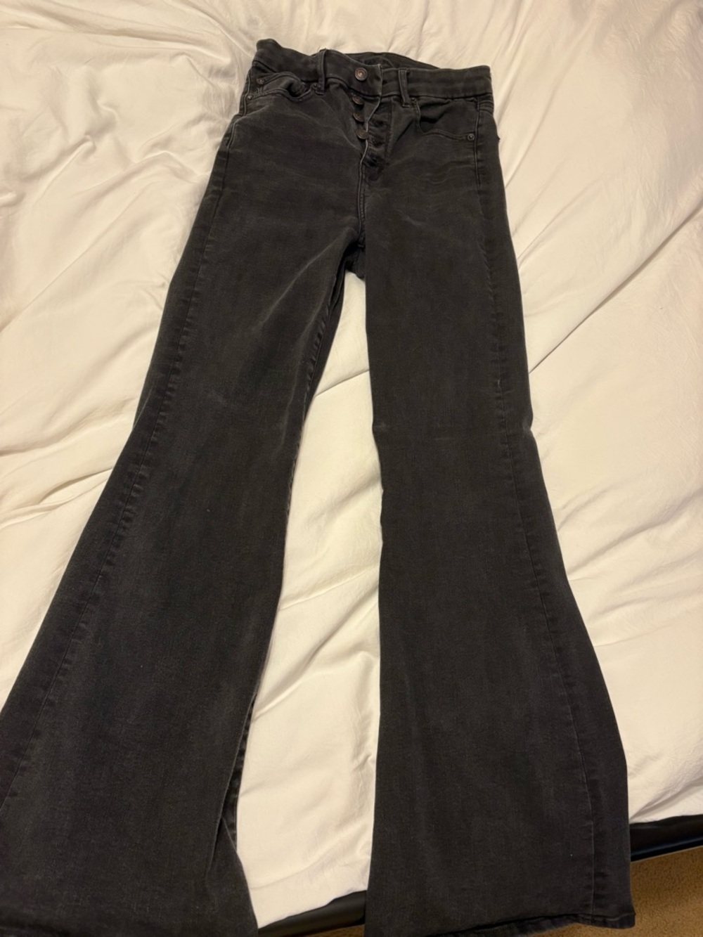 American Eagle Outfitters Black Flare Jeans